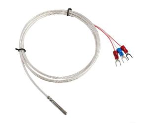 Sonde de capteur de température Pt100 en acier inoxydable 304, design à 3 fils, de -50 °C à 450 °C, plage A, précision de qualité supérieure, test d'immersion dans l'eau, diamètre 4 mm, longueur 30 mm