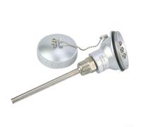 Sonde de capteur de température PT100 en acier inoxydable, avec tête terminale filetée M20 x 1,5, industrielle pour thermocouple RTD, pour plage de mesure de -200 °C à 420 °C (100 mm)