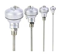 Sonde de capteur de température RTD PT100 en acier inoxydable 50-400 mm, filetage 1/2, tête de borne thermocouple, 1 pièce(500mm)