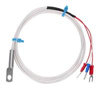 Sonde de capteur de température SMD PT100 résistance de thermistance en forme de bouton sonde de mesure haute température type de patch à trou rond pour centrale(2m)