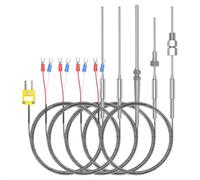 Sonde de capteur de température thermocouple type J WRNK-191, température 600 ℃, 1 pièce(D1.5mm-L500mm-4M)