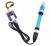 Sonde de capteur d'électrode pH 0-14 pH avec connecteur BNC pour Arduino, électrode de référence en verre composite dans coque en plastique non rechargeable, boîte de rangement incluse