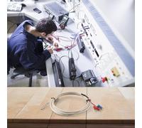 Sonde de capteur Pt100, thermistance en acier inoxydable 304 avec 3 fils pour mesure de -50 ℃ à 450 ℃, classe de précision, compatible avec l'immersion dans l'eau (2 mètres)