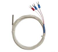 Sonde de capteur Pt100, thermistance en acier inoxydable 304 avec 3 fils pour mesure de -50 ℃ à 450 ℃, classe de précision, compatible avec l'immersion dans l'eau (3 mètres)