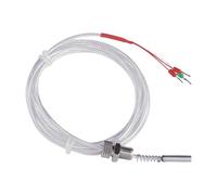 Sonde de capteur température pt100, face d'extrémité, mesure la, type fil compensation, thermocouple k WZP(End face φ5x20x2000mm -50 to 200C U shaped)