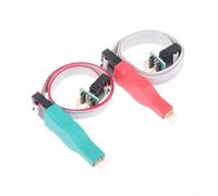 Sonde de combustion de puce professionnelle pour TSSOP8 pour MSOP8 avec goupille à ressort et limite de bloc élastique pour des opérations de lecture et d'écriture stables (pour MSOP8 Blanc)