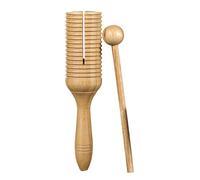 Sonde de corbeau latine, instrument de musique à bloc de tonalité, instrument de percussion musicale en bois Crow Sounder Guiro, jouet éducatif, jouet musical latin avec un seul haut-parleur pour
