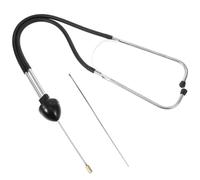 Sonde de Détection de Fuite D'eau Écoute Audio, pour Canalisations | Acier Inoxydable, Polyéthylène et Caoutchouc Souple, Repérage Précis sous Évier, Plomberie Domestique, Noir