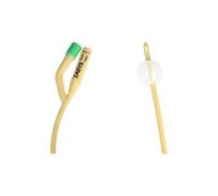 Sonde de Foley à deux voies avec valve en caoutchouc CH 14 (latex recouvert de silicone), stérile, sans phtalates, ballonnet de 5 à 10 ml