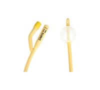 Sonde de Foley à deux voies avec valve en caoutchouc CH 20 (latex recouvert de silicone), stérile, sans phtalates, ballonnet de 30 ml