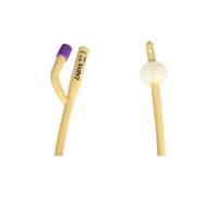 Sonde de Foley à deux voies avec valve en caoutchouc CH 22 (latex recouvert de silicone), stérile, sans phtalates, ballonnet de 5 à 10 ml