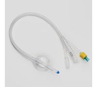 Sonde de Foley en 3 voix avec valve en plastique - 10 pièces