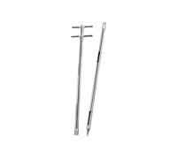 Sonde de grain en acier inoxydable, échantillon de poudre de 300 cm pour ciment, engrais, riz, maïs, blé, soja - Design durable en deux sections de 32 mm