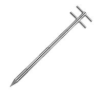 Sonde de grain - Sonde d'échantillonnage solide en acier inoxydable pour ciment et engrais - 1 m de long, 32 mm de diamètre