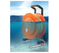 Sonde de niveau d'eau, instrument de mesure des niveaux d'eau souterraine avec sonde fixe et ruban d'acier, for puits, forages, réservoirs et canalisations(50meter)