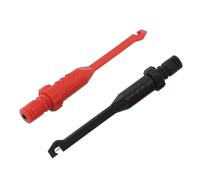 Sonde De PerçAge De Fil, 2 PièCes, Sonde De Perforation D'isolation Avec Prises Banane Femelles De 4mm Pour La DéTection De Circuits Automobiles, Rouge Noir