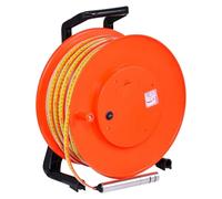 Sonde de Profondeur et indicateur électronique de Niveau d'eau avec sonde en Acier Inoxydable, règle en Acier et Alarme sonore pour la Mesure du Niveau des eaux 150m/492ft