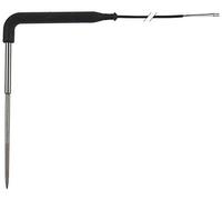 Sonde de température centrale - Raccordement 2 fils PTC - Diamètre : 6/8 x 195 mm - 40 à +120 °C - Longueur de la poignée : 13 mm - Longueur du manche : 130 mm - Câble de 3,5 m - 50 à +180 °C