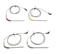 Sonde de température de gril de remplacement, pour Weber Igrill série 2/3/Mini, capteur de moniteur interne de viande en acier inoxydable pour barbecue, 2 pièces/1 ensemble Green and Blue
