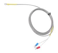 Sonde de température de type K en fil métallique de 1/2/3/4/5 m - Trou de 4 mm - Sonde de 0 à 600 °C - Sonde haute température - Thermocouple