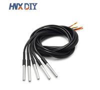 Sonde de température DS18b20, capteur de température 1M 2M 3M DS1820, emballage en acier inoxydable, étanche 18B20 100cm/200cm/300cm, 5/10 pièces 5 pièces - 5M 500CM