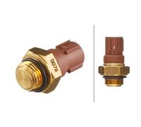 Hella Interrupteur de température radiateur 6ZT 007 835-091 - 12V 2 pôles fiche plate vissé