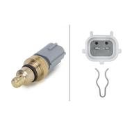 HELLA 6Pt 009 309-571 Sonde De Température, Liquide De Refroidissement - 12V - 2Pôle - Vissé/Inséré - Avec Accessoires