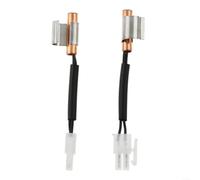 Sonde de température longue thermistance pour réfrigérateur, congélateur, lave-vaisselle, réservoir d'eau, large gamme de -25 °C à 125 °C, boîtier en métal 2 pièces