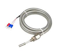 Sonde de température PT100 RTD for la mesure de la surface de roulement du moteur, conception de tuyau métallique flexible(M10-1 2m)