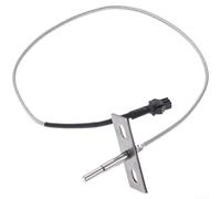 Sonde de température PT1000 haute précision - pour poêles à granulés et grills - Capteur de viande robuste - Construction en acier SUS304 - Flexible 35,5 cm