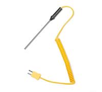 Sonde de température thermocouple de type K en acier inoxydable, diamètre de 3 mm × aiguille de 100 à 500 mm, mesure rapide des aliments liquides, < 1 seconde, utilisation industrielle et culinaire