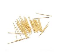 Sonde de Test à ressort plaquée or, 100 pièces, diamètre extérieur pointu PA048-B mm, longueur totale 12mm, broche Pogo PCB, 0.48 pièces