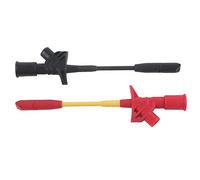 Sondes de test Fils de connexion, P5005 2pcs Entièrement isolé Quick Piercing Test aiguille Crochet Multimètre Sondes de test 4mm Socketmultimeter needle piercing probe multimeter needle piercing pro