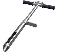 Sonde d'échantillon de Sol, Professionnelle en Acier Inoxydable avec pédale, Kits d'analyse 38 mm/1,5 Pouces for l'échantillonnage du dans Les pelouses, Jardins et fermes(0.5m/1.6ft)