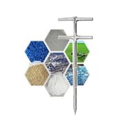 Sonde d'échantillonnage de Grains en Acier Inoxydable - Conception à Trois Zones pour Une Collecte Efficace des poudres, des Grains et des granulés (1,5 m x 32 mm / 59 x 1,25 po)