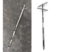 Sonde d'échantillonnage de Grains, sonde d'échantillonnage de Grains en Acier Inoxydable, Outil d'échantillonnage de Sol Rotatif à 3 Fentes, échantillonneur de Poudre Durable pour Une collec