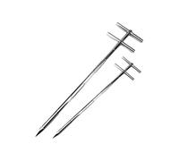 Sonde d'échantillonnage de poudre de grain avec poignée rotative - Outil d'échantillonnage efficace pour tester les grains, construction en acier inoxydable, diamètre 32 mm