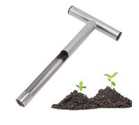 Sonde d'échantillonnage de Sol, 2,5 cm, poignée en T Portable en Acier Inoxydable 304, extracteur de Sol, Outil d'échantillonnage de Tige de sonde de Sol pour Ferme, Jardin, (12 Pouces)