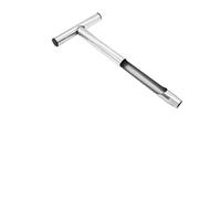 Sonde d'échantillonnage de sol en acier avec poignée en T et 2 sacs réutilisables - Kit de test de 13,78 pouces pour jardin, pelouse, ferme, forêt, terrain de et analyse du