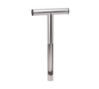 Sonde d'échantillonnage de Sol en Acier Inoxydable 304, poignée en T Portable, Outil d'échantillonnage du Sol pour Jardin, Ferme, Entretien de la pelouse, Rouille, sonde de 2,5 cm (30,5 cm / 12
