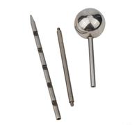 Sonde d'échantillonnage de sol en acier inoxydable de 35,6 cm avec humidimètre manuel pour l'entretien des plantes de jardin, outil d'échantillonnage portable pour pelouse, cour et sol extérieur