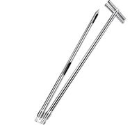 Sonde d'échantillonnage de sol en acier inoxydable | Outil d'échantillonnage agricole et de céréales | Sonde de test sur le terrain résistante à la corrosion pour une analyse efficace du sol/grain