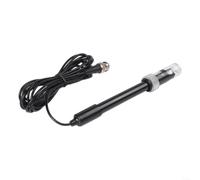 Sonde d'électrode PH 0-14 - Connecteur BNC pour câble en plastique de 115 cm - Réponse rapide - Pour laboratoire hydroponique, aquarium, piscine - Noir - 2,95 m