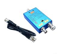 Sonde différentielle d'oscilloscope avec gain 1X//100X avec bande passante de 10 MHz pour une faible amplification du signal, rechargeable USB-C, sortie BNC,