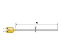 Sonde d'immersion B + B Thermo-Technik K625 0150-10 -200 à +800 °C sonde: K étalonné d'usine (sans certificat) 1 pc(s)