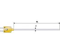 Sonde d'immersion B + B Thermo-Technik K625 0150-10 -200 à +800 °C sonde: K étalonné d'usine (sans certificat) 1 pc(s)