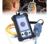 Sonde d'inspection à fibre optique avec grossissement 400x, enregistrement vidéo en temps réel, extension de carte TF, écran LCD HD 3,5", pour test de câble réseau et détection optique d'extrémité