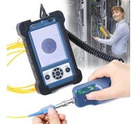 Sonde d'inspection à fibre optique, microscope portable 400X avec écran LCD de 8,9 cm, inspecteur d'extrémité pour APC/UPC, batterie 4000 mAh pour l'entretien et les tests
