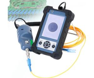 Sonde d'inspection de fibre avec grossissement 400x, affichage vidéo en temps réel, écran de 3,5", comprend des embouts SC/FC/ST/LC pour la détection des extrémités de fibre optique