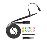 Sonde d'oscilloscope 100 MHz avec atténuation 1X / 10X | Câble BNC standard pour la vérification de la forme d'onde du poste de travail, le dépannage électronique et la pratique en